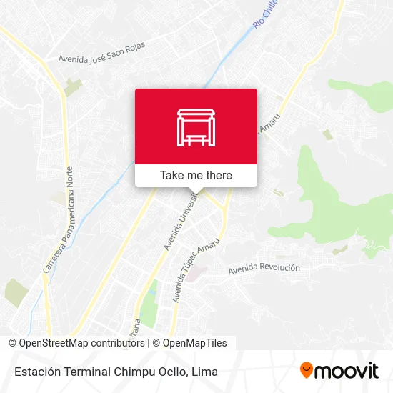 Estación Terminal Chimpu Ocllo map