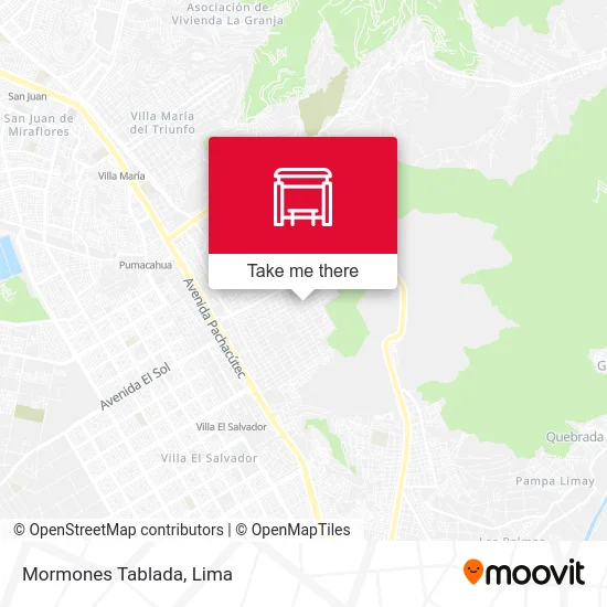 Mormones Tablada map