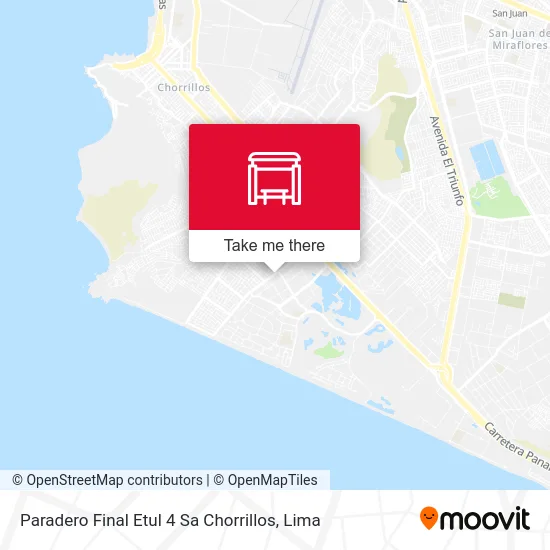 Paradero Final Etul 4 Sa  Chorrillos map