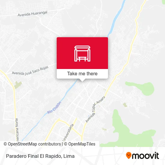 Paradero Final El Rapido map