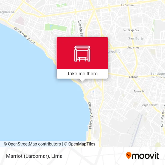 Marriot (Larcomar) map