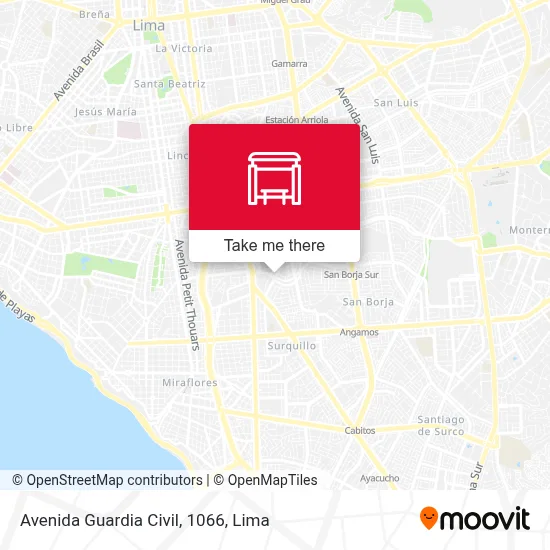 Avenida Guardia Civil, 1066 map