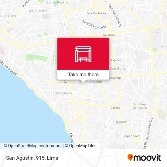 San Agustin, 915 map