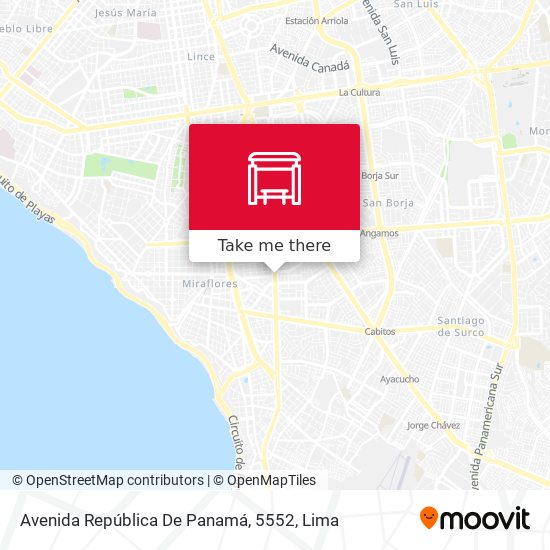 Avenida República De Panamá, 5552 map