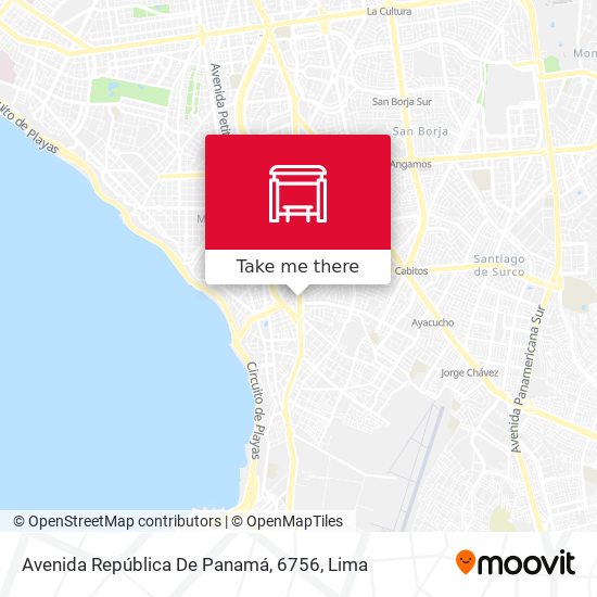 Mapa de Avenida República De Panamá, 6756