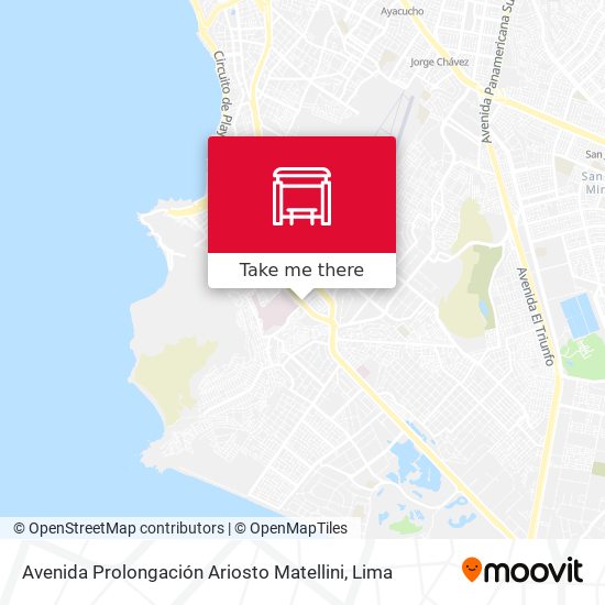 Mapa de Avenida Prolongación Ariosto Matellini