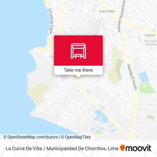 La Curva De Villa / Municipalidad De Chorrillos map