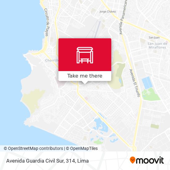 Avenida Guardia Civil Sur, 314 map