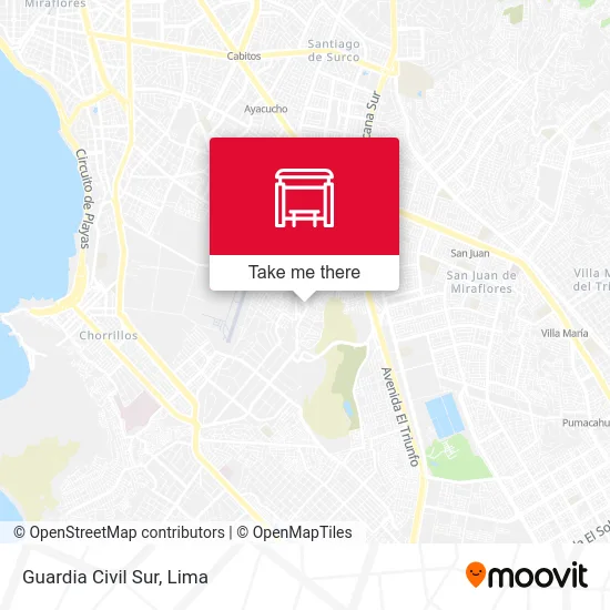 Guardia Civil Sur map