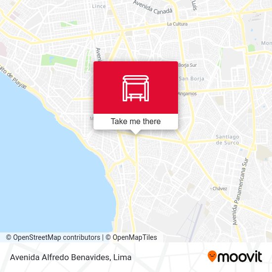 Mapa de Avenida Alfredo Benavides