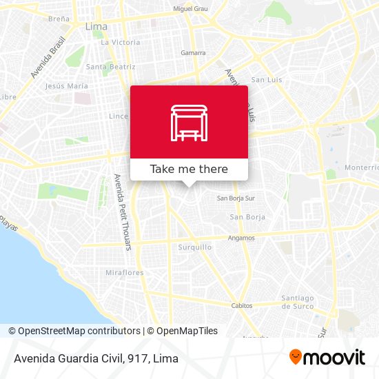 Avenida Guardia Civil, 917 map