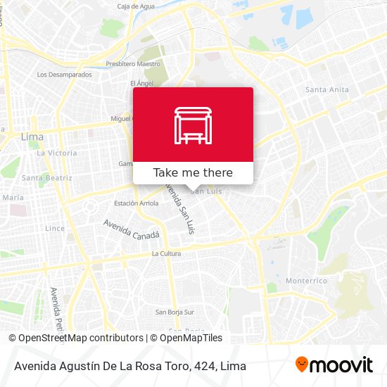 Mapa de Avenida Agustín De La Rosa Toro, 424