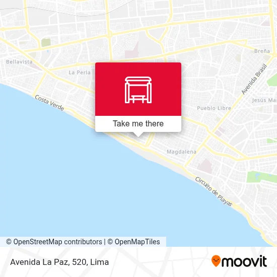 Avenida La Paz, 520 map