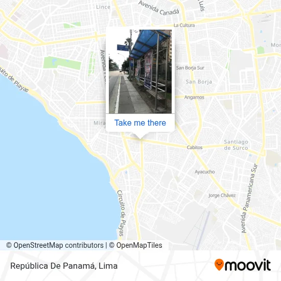 República De Panamá map