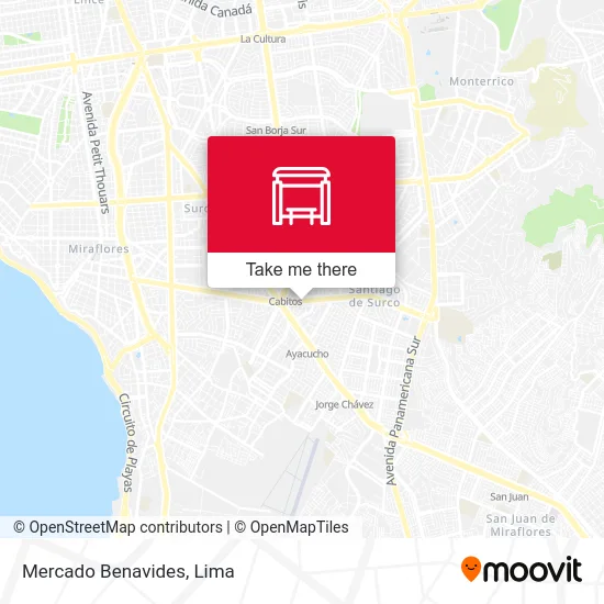 Mercado Benavides map