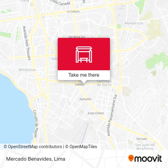 Mercado Benavides map