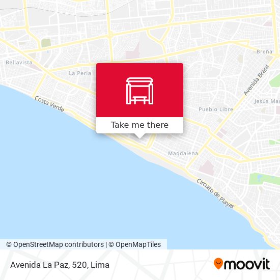Mapa de Avenida La Paz, 520