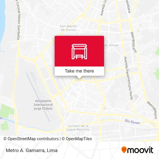 Metro A. Gamarra map