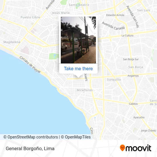 General Borgoño map