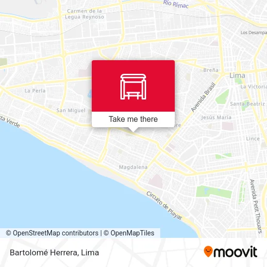 Bartolomé Herrera map