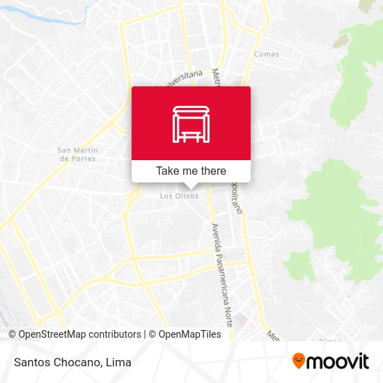 Mapa de Santos Chocano