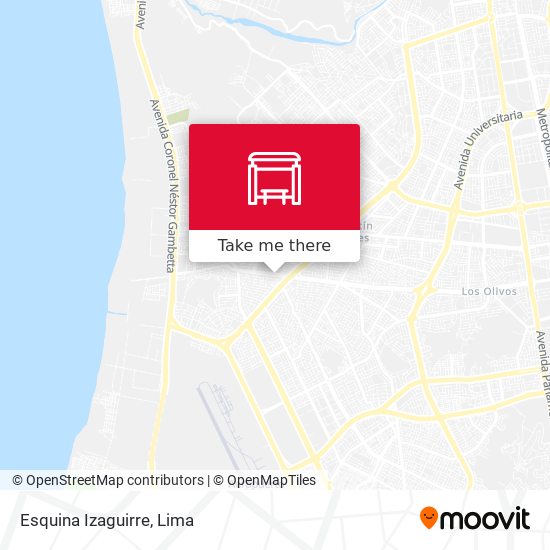 Esquina Izaguirre map