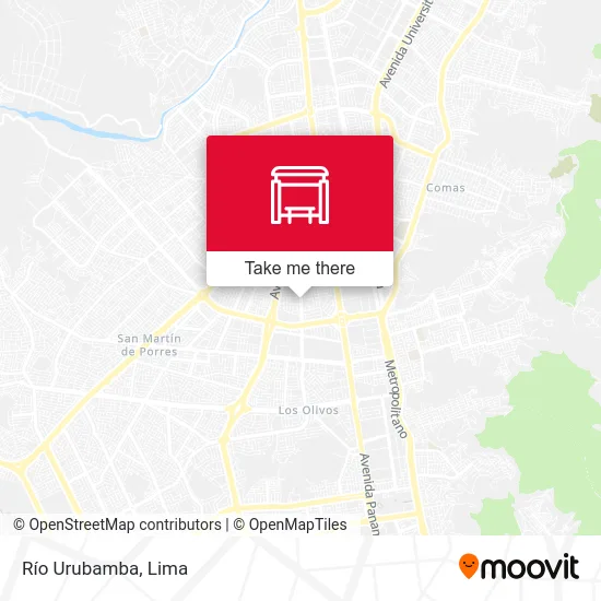 Río Urubamba map