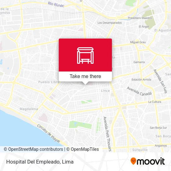 Hospital Del Empleado map