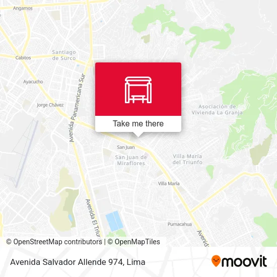 Avenida Salvador Allende 974 map