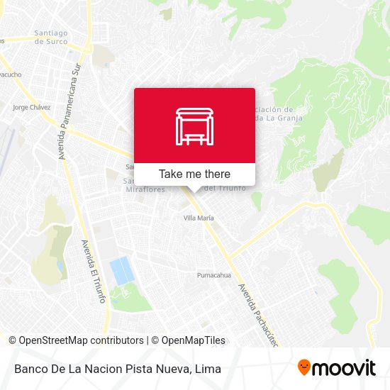 Banco De La Nacion Pista Nueva map