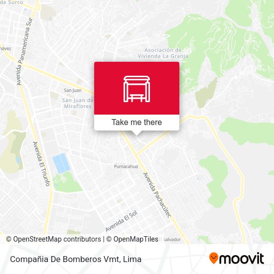 Mapa de Compañia De Bomberos Vmt