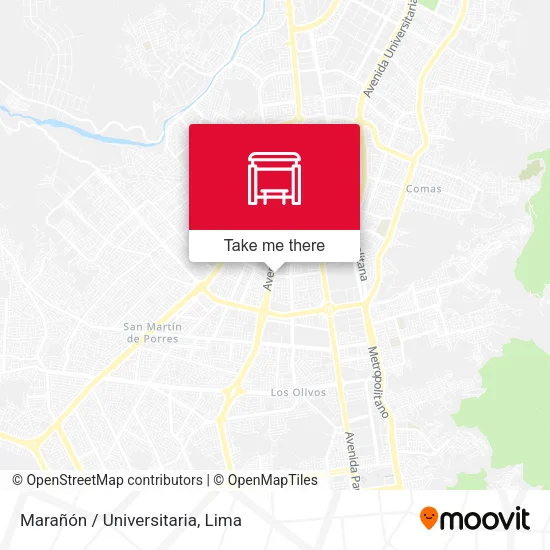 Marañón / Universitaria map