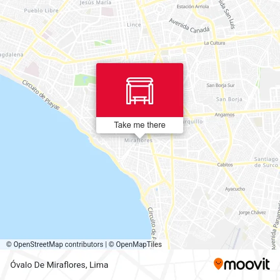 Óvalo De Miraflores map