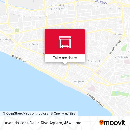 Mapa de Avenida José De La Riva Agüero, 454