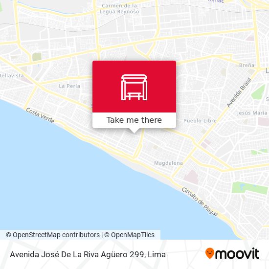 Avenida José De La Riva Agüero 299 map