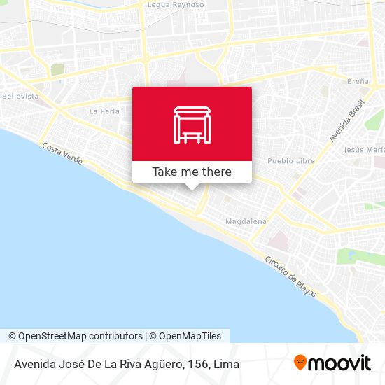 Avenida José De La Riva Agüero, 156 map