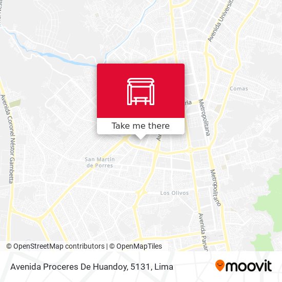 Avenida Proceres De Huandoy, 5131 map