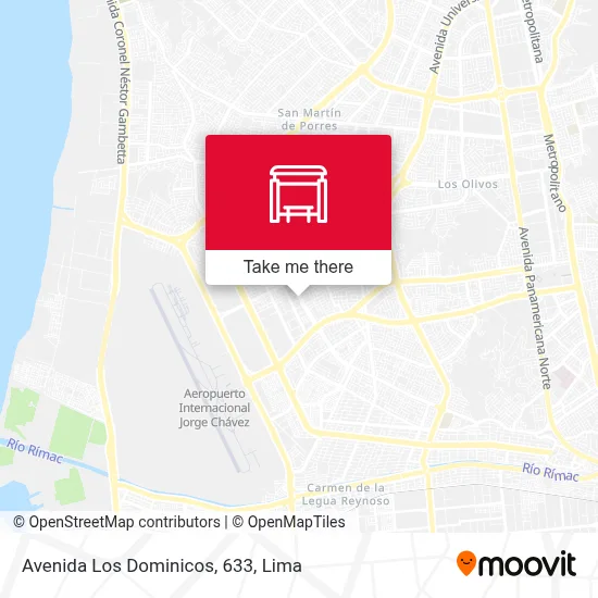 Avenida Los Dominicos, 633 map