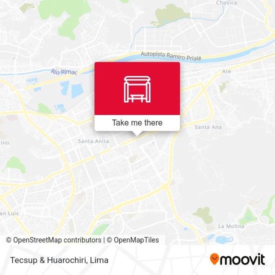 Tecsup & Huarochiri map