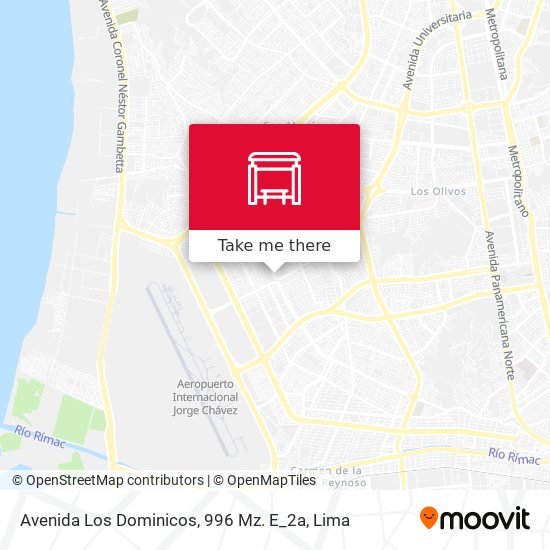 Avenida Los Dominicos, 996 Mz. E_2a map