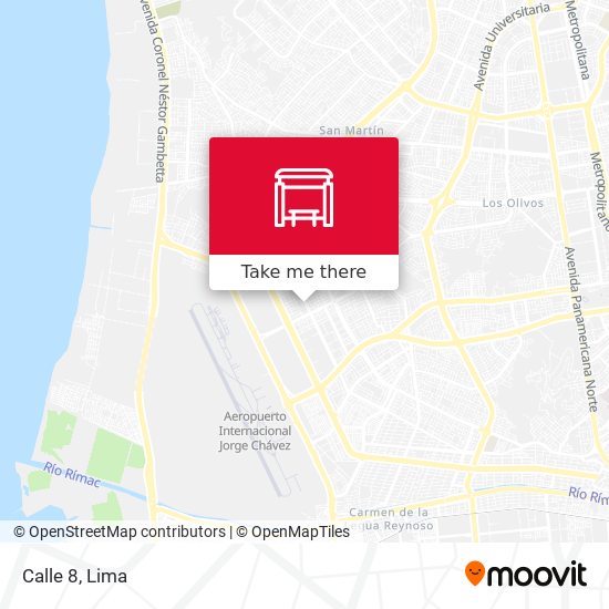 Calle 8 map