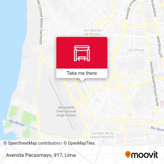Avenida Pacasmayo, 917 map