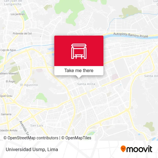 Universidad Usmp map
