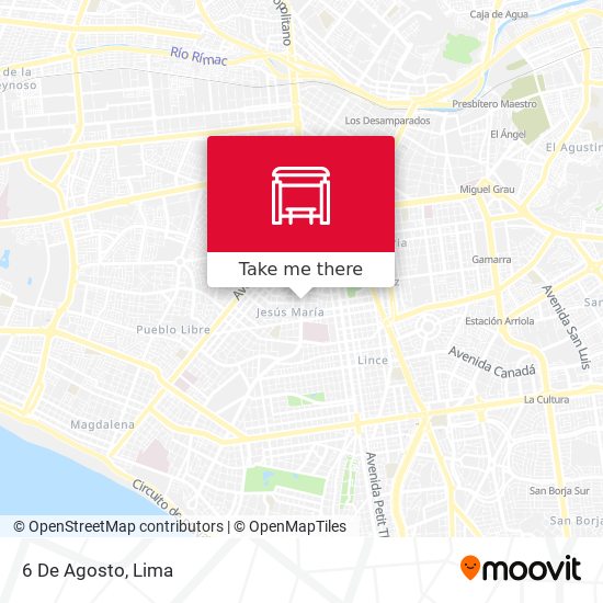6 De Agosto map