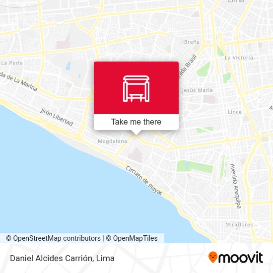 Daniel Alcides Carrión map