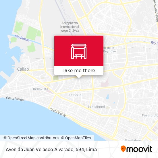 Mapa de Avenida Juan Velasco Alvarado, 694