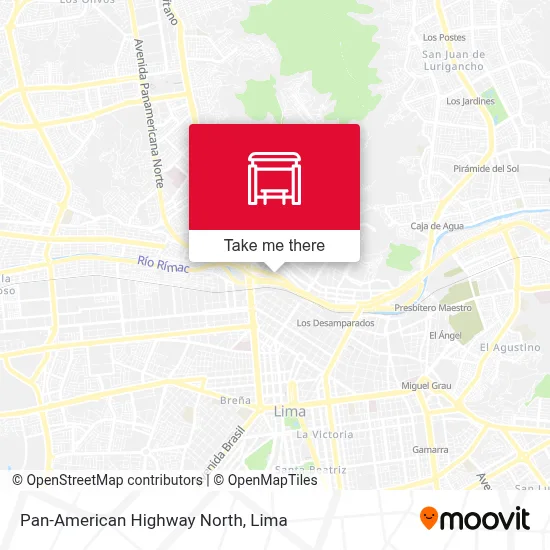 Panamericana Norte map