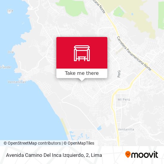 Avenida Camino Del Inca Izquierdo, 2 map