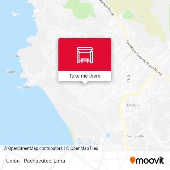 Unión - Pachacutec map