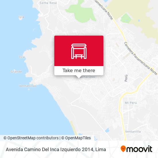 Avenida Camino Del Inca Izquierdo 2014 map